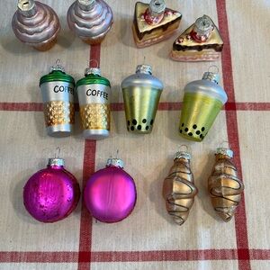 Target Holiday Ornament Collection. Coffee & Sweets 12 ornaments size 2”